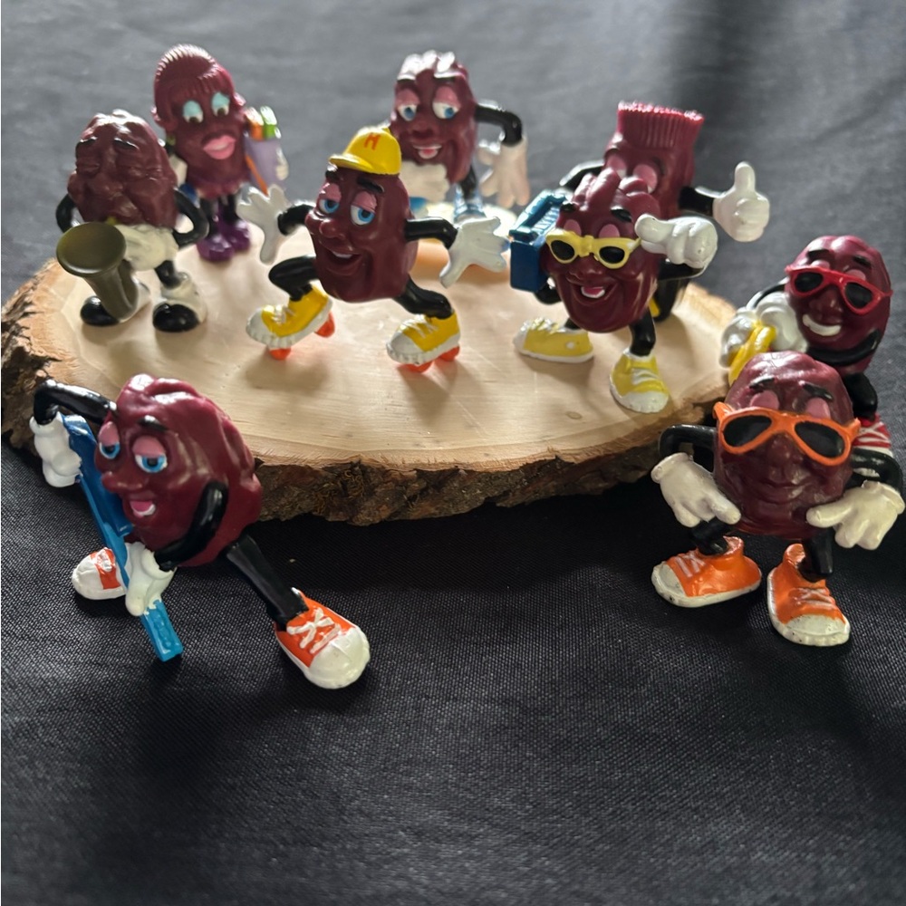 Vintage California Raisins Character Figurine Set of 11